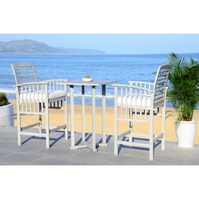 SAFAVIEH Outdoor Living Pate 3-piece Bar Bistro Set