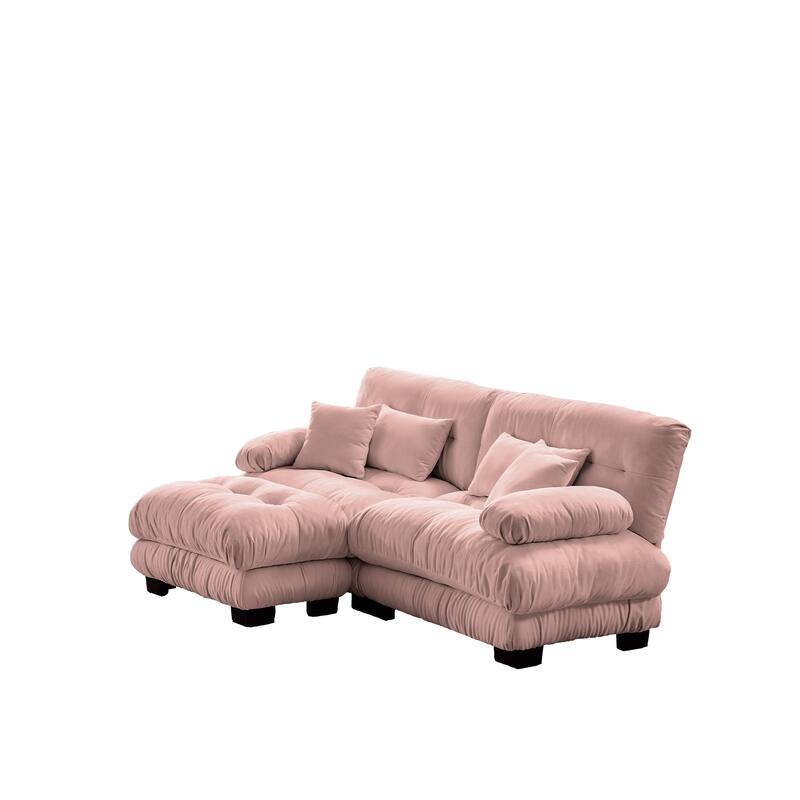 Free Combination Modular Chenille Sectional Sofa Comfy Cloud Couch for Living Room