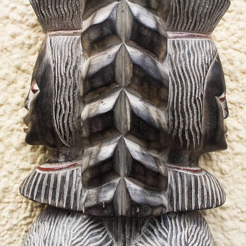 Novica Handmade Precious Queen African Wood Mask