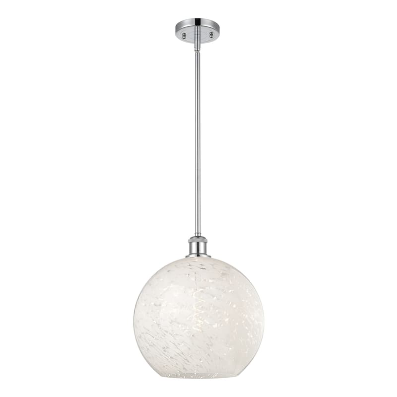 Innovations Lighting 516-1S-14-12 White Mouchette Pendant White