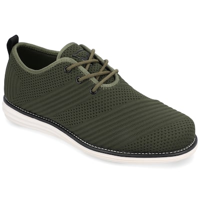 Vance Mens Medium and Wide Width Mens Novak Knit Lace-up Round Toe Dress Shoe