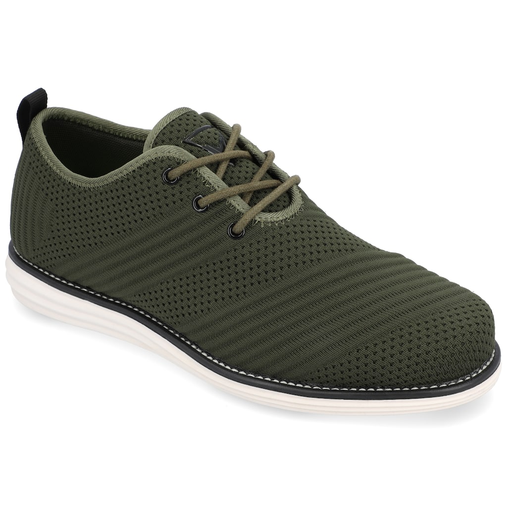 Vance Mens Medium and Wide Width Mens Novak Knit Lace-up Round Toe Dress Shoe