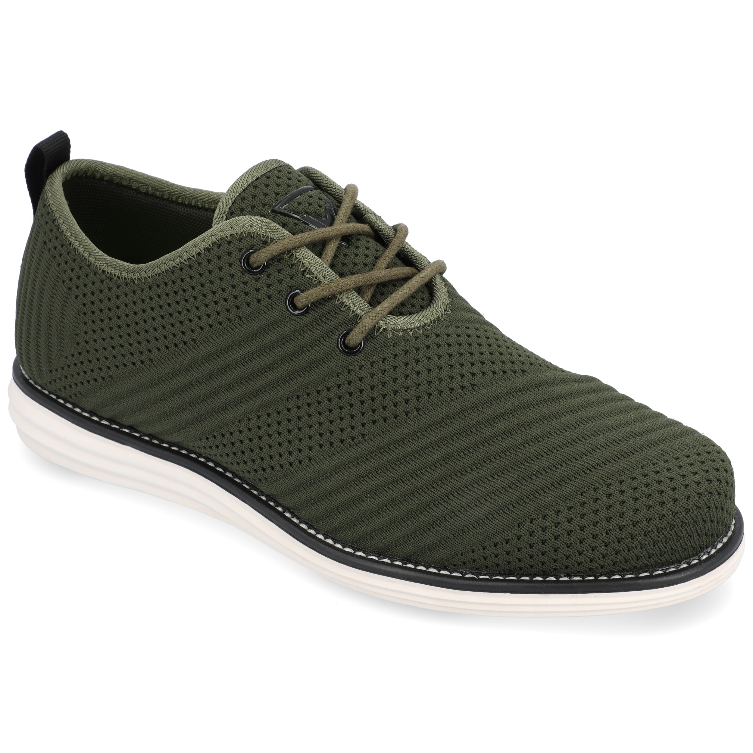 Vance Mens Medium and Wide Width Mens Novak Knit Lace-up Round Toe Dress Shoe