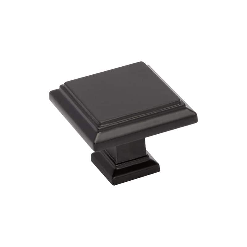 Utopia Alley Dover Cabinet Ring Pull Knob-Matt Black Drawer Drop Pull Knobs 1.26"