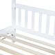 preview thumbnail 9 of 11, White Rubber Wood House Bed,Twin Size Kids Bed