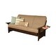 preview thumbnail 15 of 65, Copper Grove Dixie Espresso Full-size Futon Set with Bonded Leather Innerspring Mattress