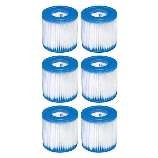 INTEX Metal Frame Outdoor Pool Set with Cover & Type H Filter Cartridge (6 pack) - 49