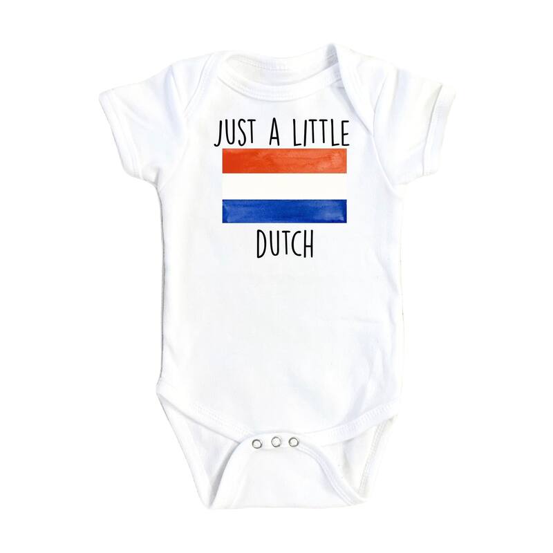 Dutch Little - Baby Boy Girl Clothes Infant Bodysuit Funny Cute Newborn - Natural - Newborn