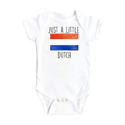 Dutch Little - Baby Boy Girl Clothes Infant Bodysuit Funny Cute Newborn
