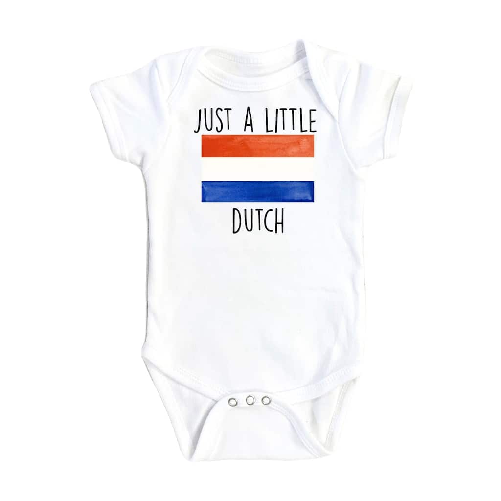 Dutch Little - Baby Boy Girl Clothes Infant Bodysuit Funny Cute Newborn