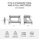 preview thumbnail 20 of 18, Avenue Greene Casey Twin over Full Metal Bunk Bed