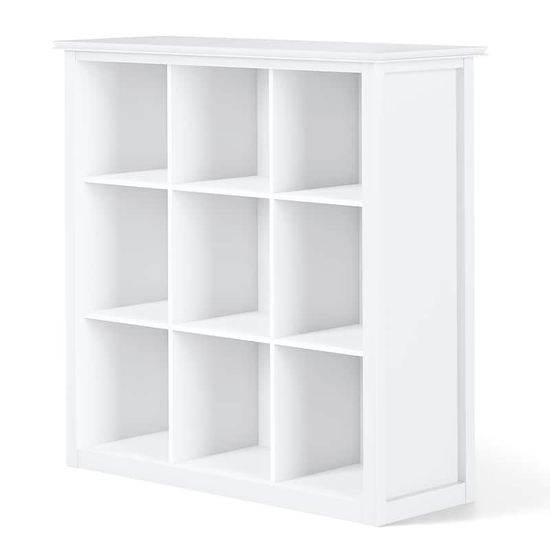 WYNDENHALL Stratford Wood Transitional 9-cube Bookcase - 43.2"w x 15"d x 44.6" h