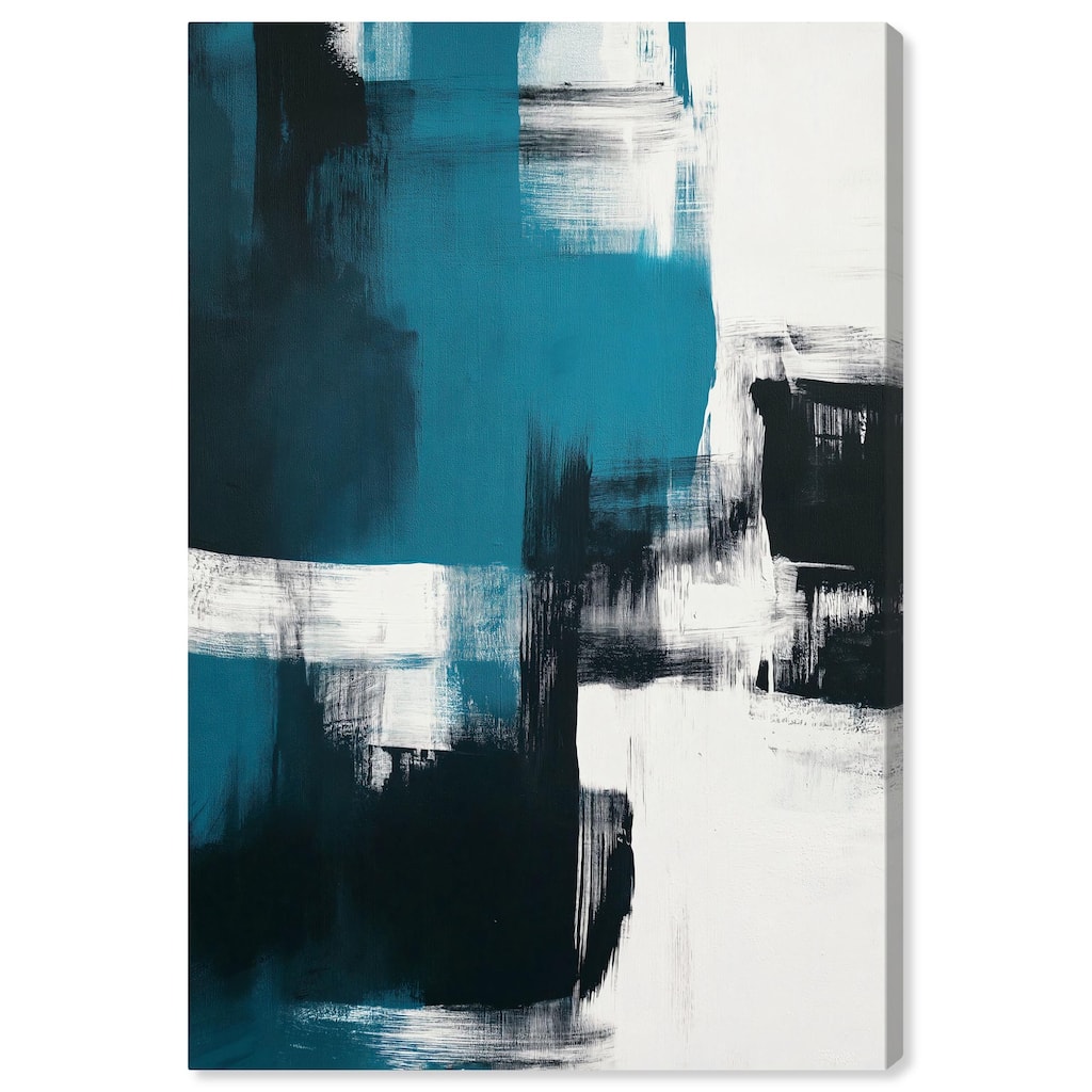 Weight of Teal Canvas by Art Remedy, Gallery Wrapped