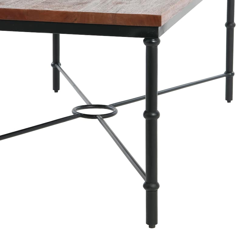 Wood and Metal Coffee Table