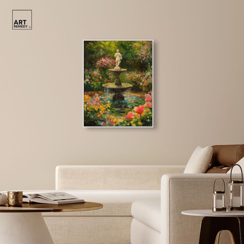 Poured Peace Canvas by Art Remedy
