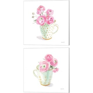 Danhui Nai 'Paris Delight B' Canvas Art (Set of 2)