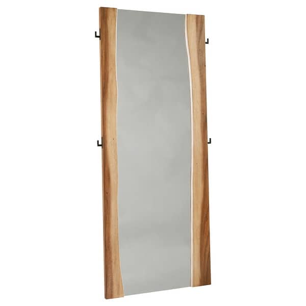 slide 2 of 5, Winslow 31 x 76 Inch Standing Floor Mirror Smokey Walnut Smokey Walnut