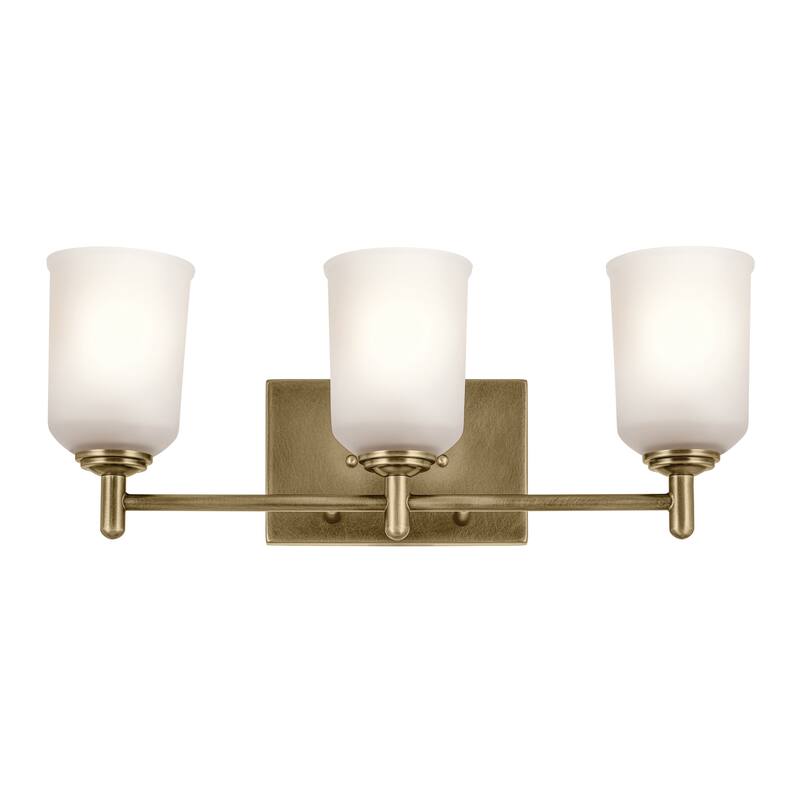 Kichler Lighting Shailene 21 in. 3-Light Natural Brass Vanity Light - 21 in