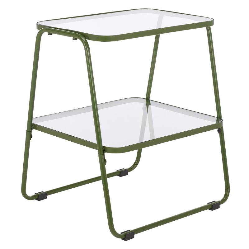 SAFAVIEH Home Zunia 2-Tier Accent Table - 17"W x 15"D x 19"H