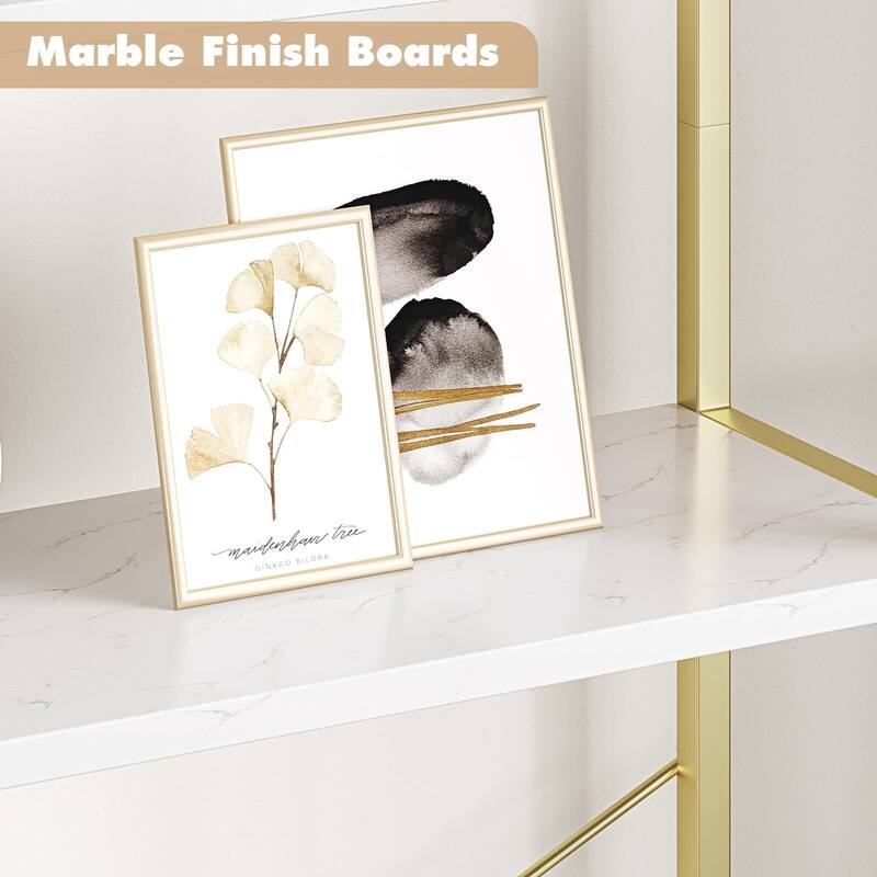 Bookshelf Tall Bookcase Arched Standing Bookshelves