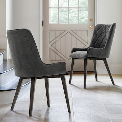 Charcoal Upholstered Dining Chair - Set of 2