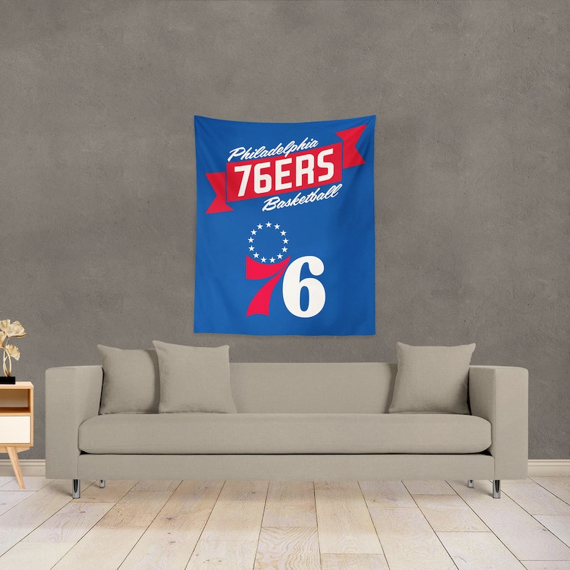 NBA Premium 76Ers Printed Wall Hanging - 34"x40"