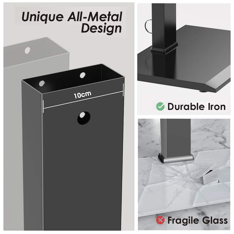 FITUEYES White Metal Base TV Stand for 32-75 inches TVs