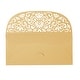 preview thumbnail 8 of 7, Laser Cut Gold Money Gift Envelopes for Wedding, Birthday (6.8x3.3 In, 36 Pack)