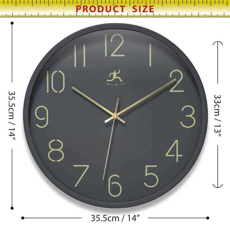 Stencil Number Clock - 14 in.