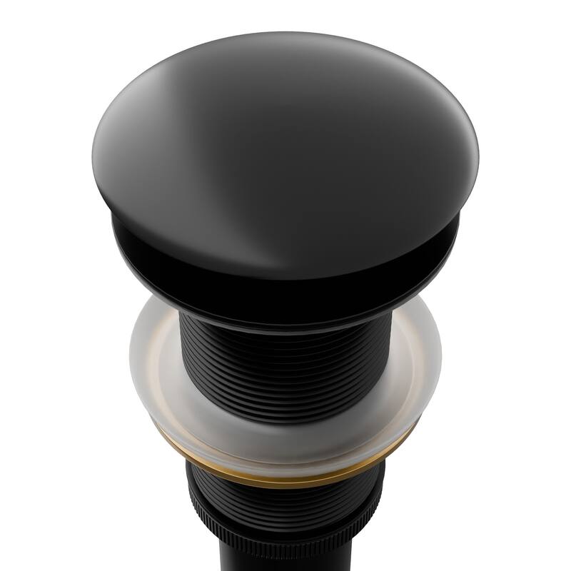 Novatto GF-001MB-S-PUD FALLS Single Lever Waterfall Vessel Faucet Drain Set, Black/ Smoke Glass
