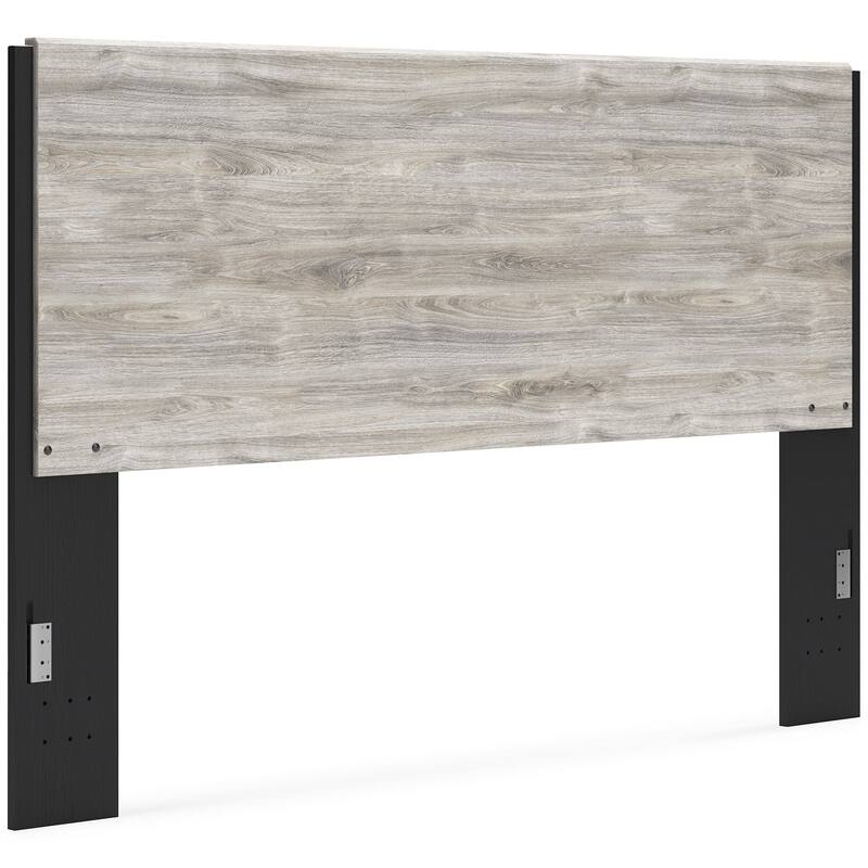 Signature Design by Ashley Vessalli Gray/Black Panel Bed with Extensions