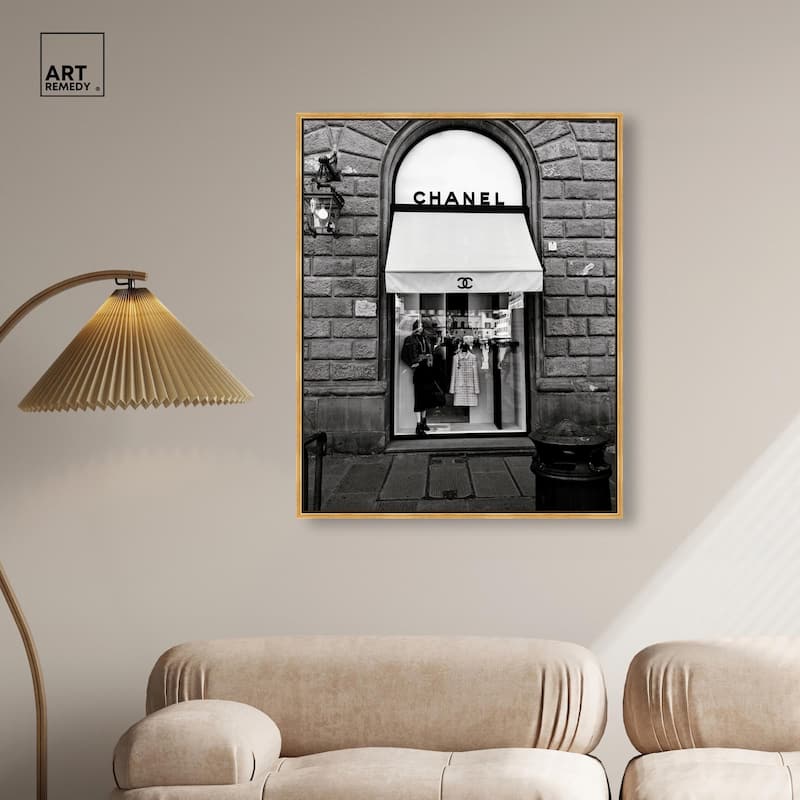 Fashion House Window Canvas by Art Remedy
