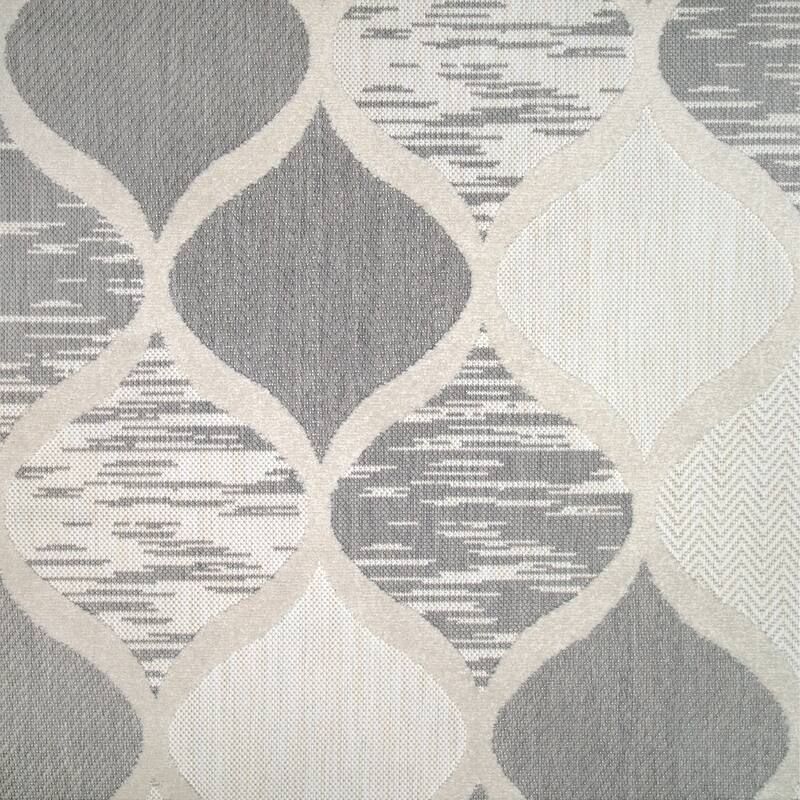 Leick Home Laurus Quatrefoil Indoor Outdoor Area Rug Rectangle 8'X10' and 2'x8' Runner Combo - 8' x 10'
