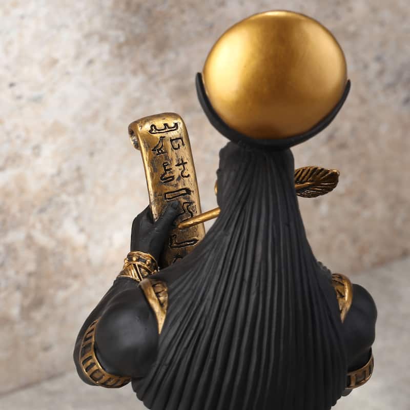 11.02" H THOTH - EGYPTIAN GOD OF KNOWLEDGE Resin - 4.13"x3.94"x11.02"
