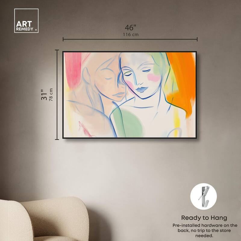 Brushstroke Bond Canvas by Art Remedy