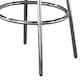 42 Inch Round Bar Table, Ribbed Apron, Glossy Black Lacquer, Retro ...