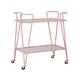 preview thumbnail 16 of 58, Rosa Mid-Century 2-Teir Rolling Metal Bar Cart