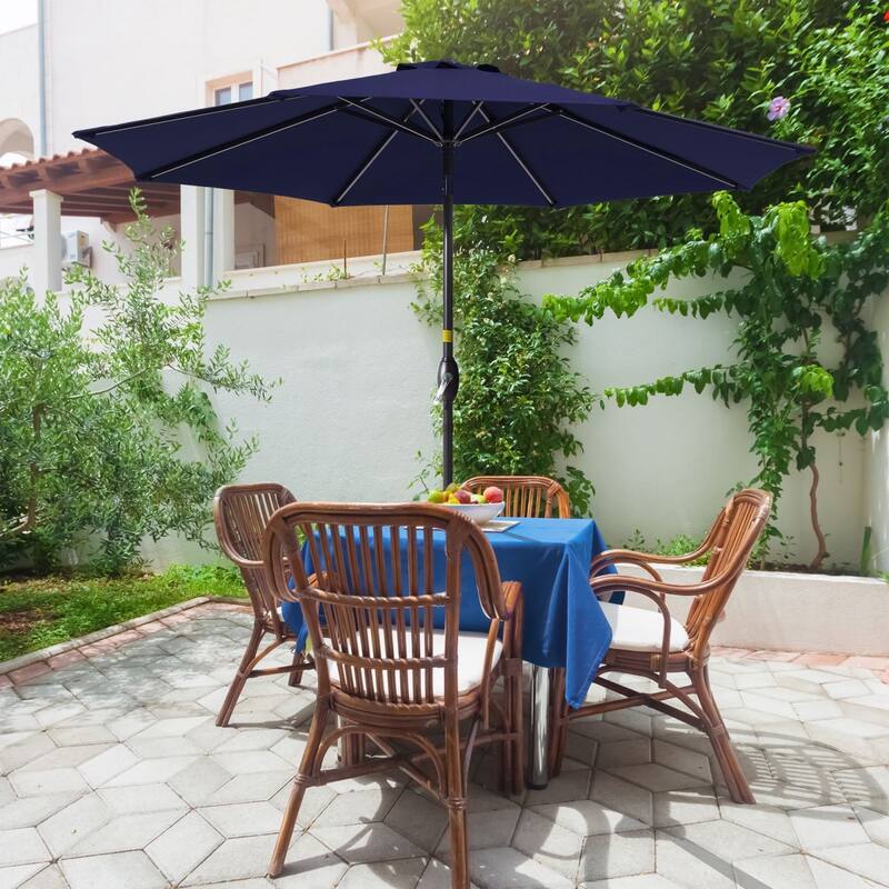 Bonosuki 9ft Patio Umbrella Market Table Umbrella with Tilt and Crank
