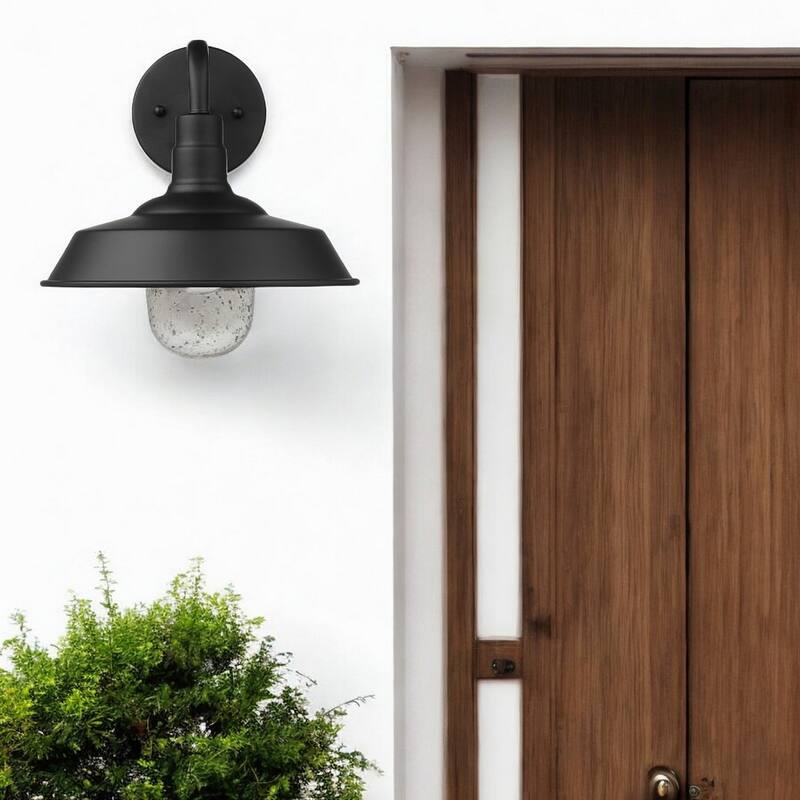 Decorative Shallow Plate Shape Wall Light for Small Spaces and Rooms - 12” x 10.25” x 10.50”