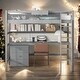 preview thumbnail 1 of 30, Wood Twin Size Loft Bed with Desk,Blackboard,Storage Box,Open Shelf and 3 Drawers for Kids or Teens Grey