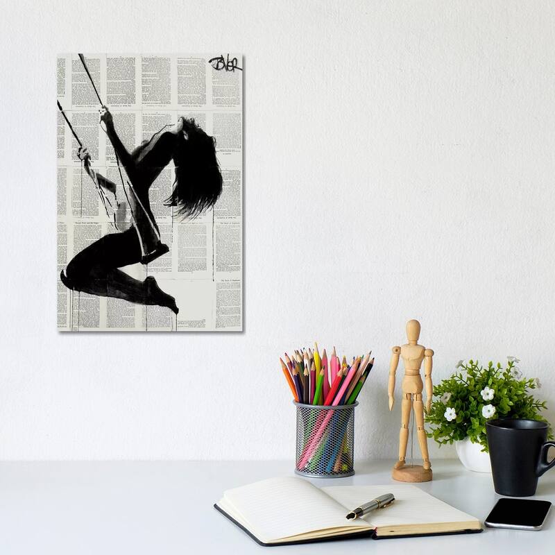 iCanvas "The Lightness Of Being Again" by Loui Jover Canvas Print - 12x8x0.75