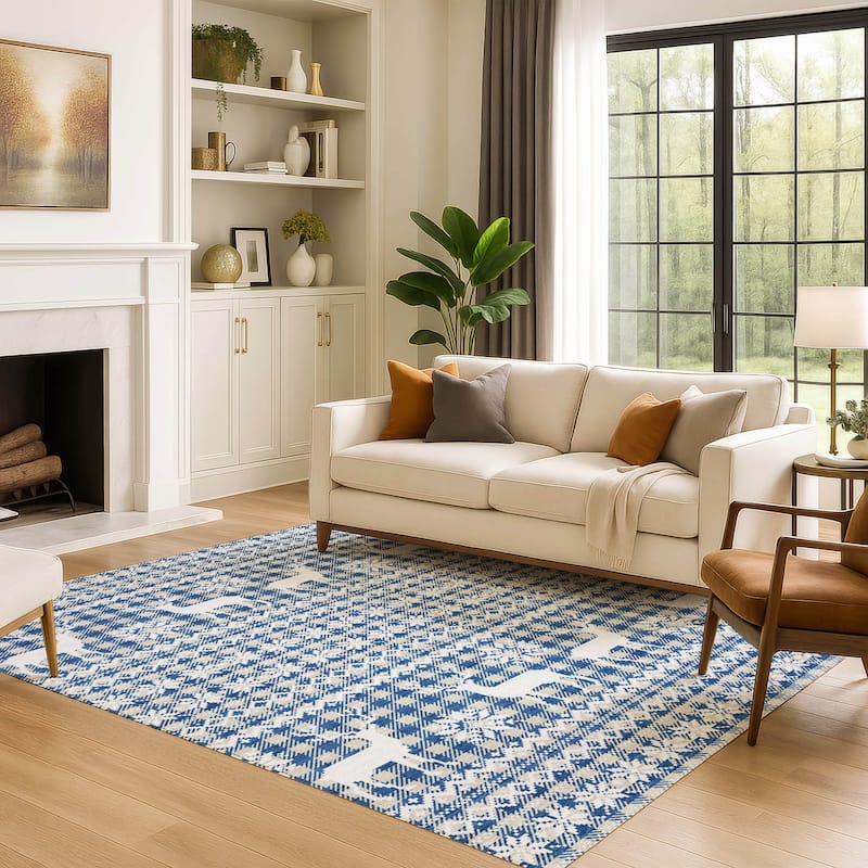 Premium Washable Super Soft Christmas Reindeer Mayfield Rug