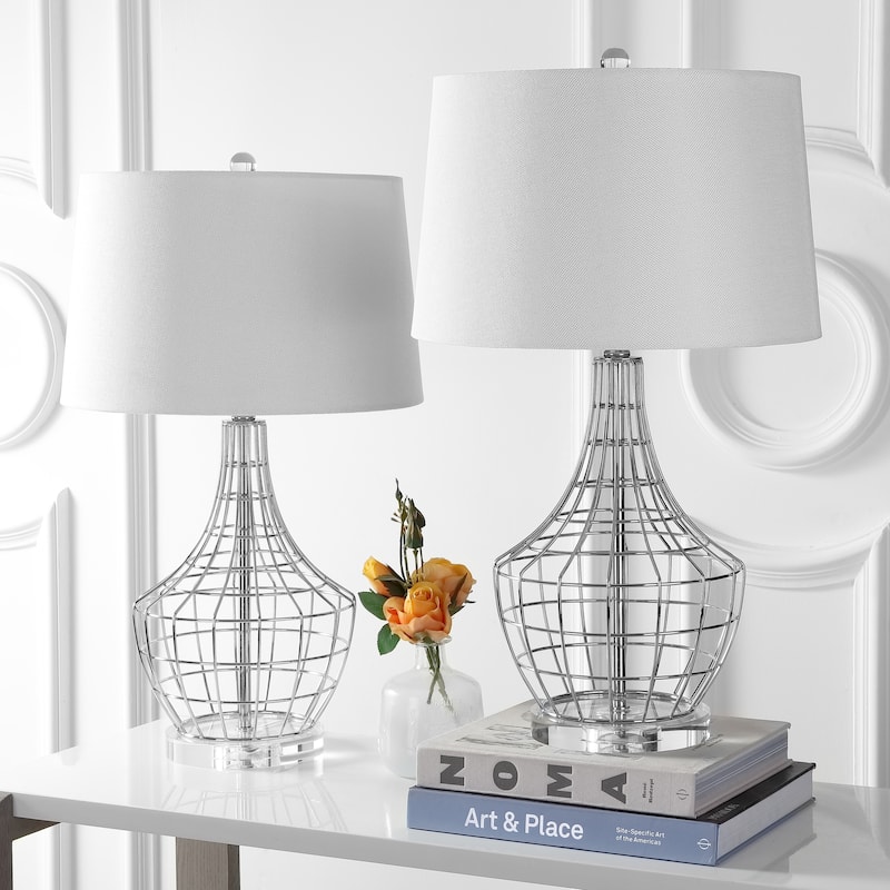 SAFAVIEH Lighting 28-inch Olga LED Table Lamp (Set of 2) - 16"W x 16"D x 28"H