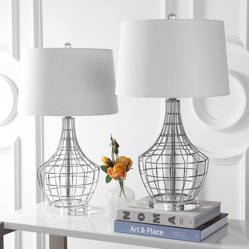 SAFAVIEH Lighting Dietlind 28-inch LED Table Lamp (Set of 2) - 16" x 16" x 28" - 16Wx16Dx28H