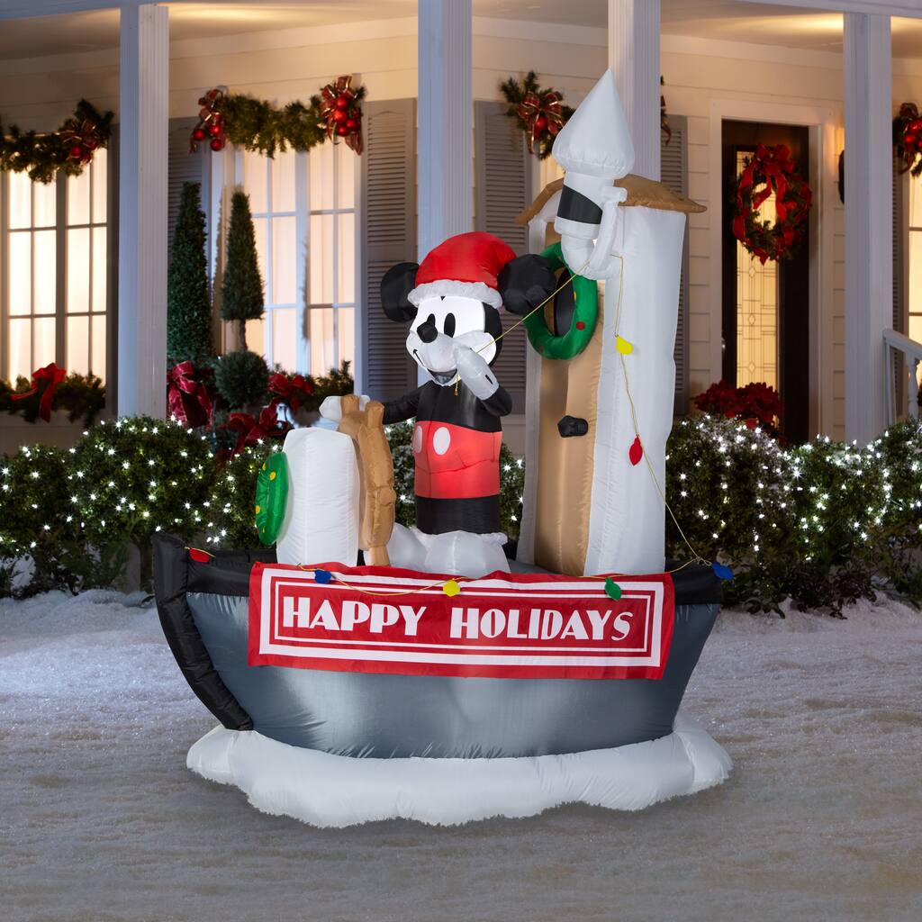 Airblown Inflatable Steamboat Willy on Boat