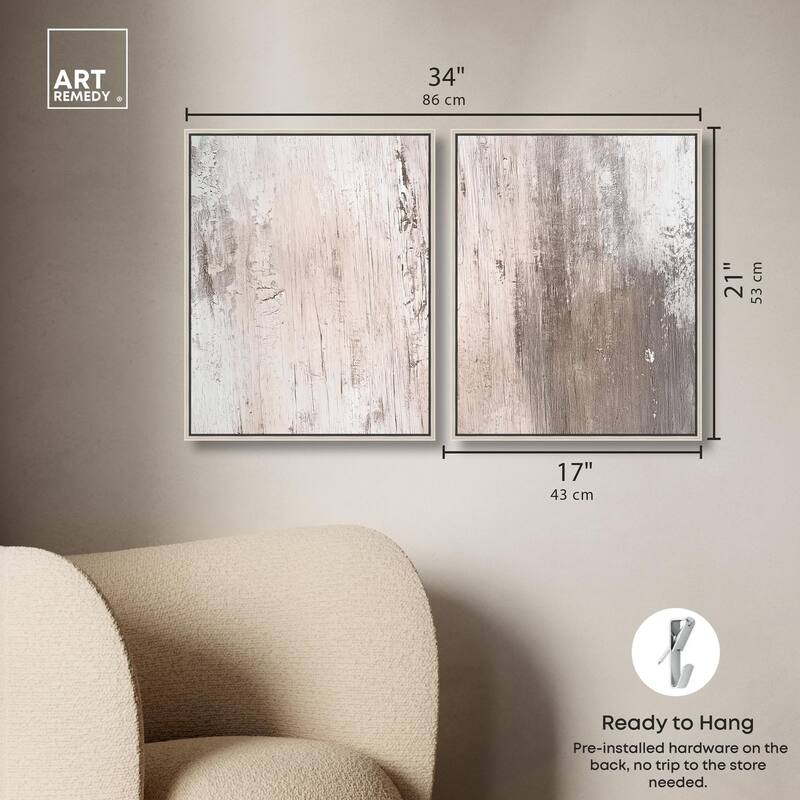 Striated Texture IV Canvas Set of 2 by Art Remedy