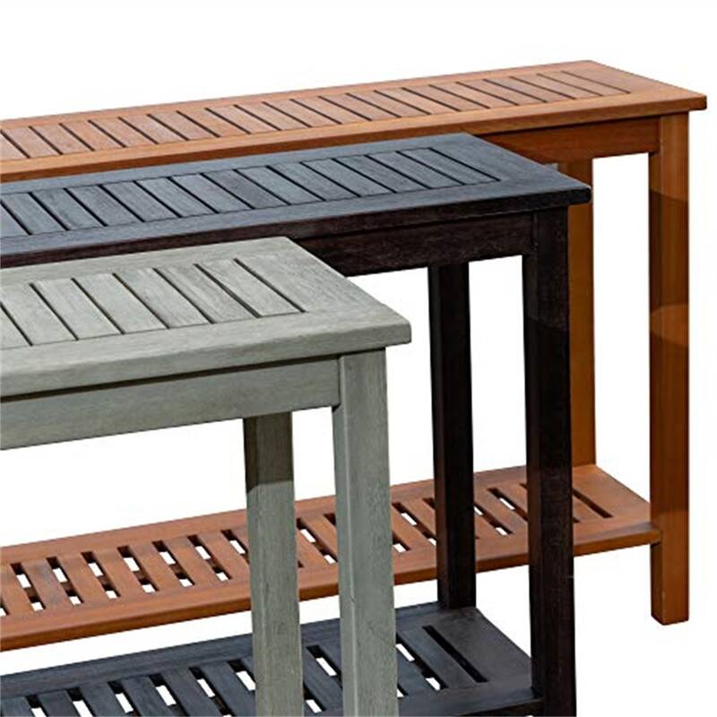 Eucalyptus Console Table with Shelf
