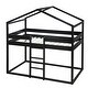 preview thumbnail 8 of 25, Twin Over Twin Bunk Bed with Tent and Fun Design