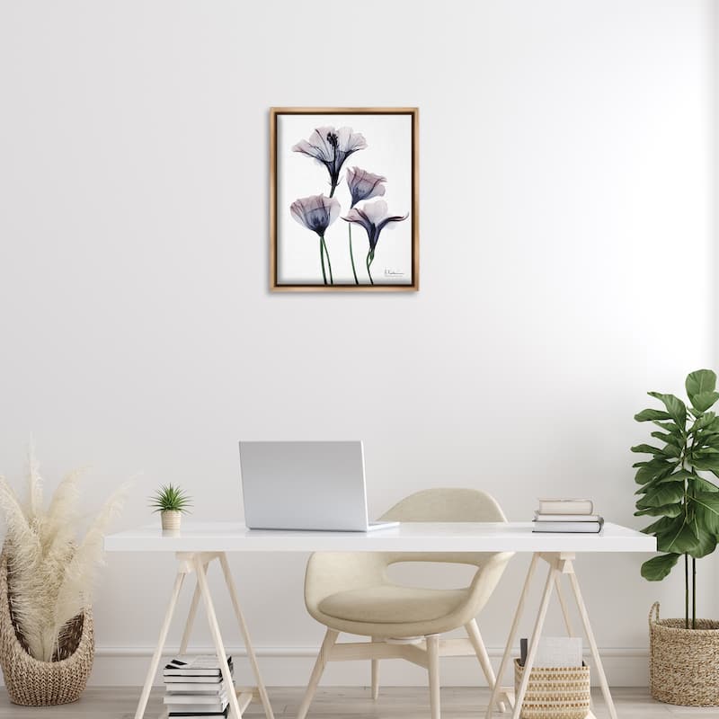 Stupell Bountiful Dusk Flowers Framed Floater Canvas Wall Art Design By Albert Koetsier