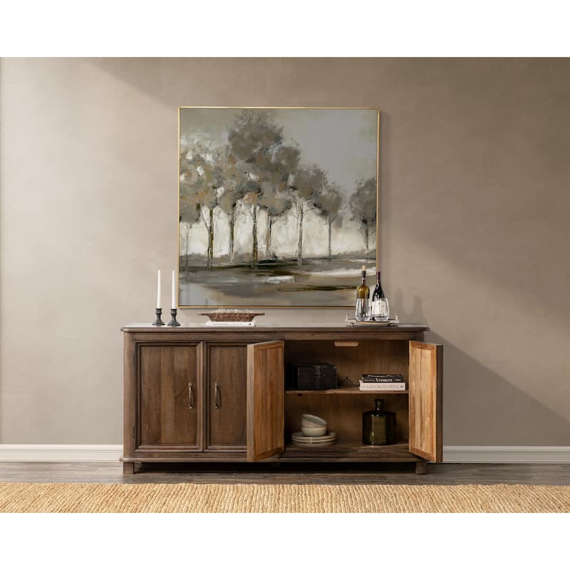 Classic Home Brookside 4-Door Mango wood Sideboard Buffet